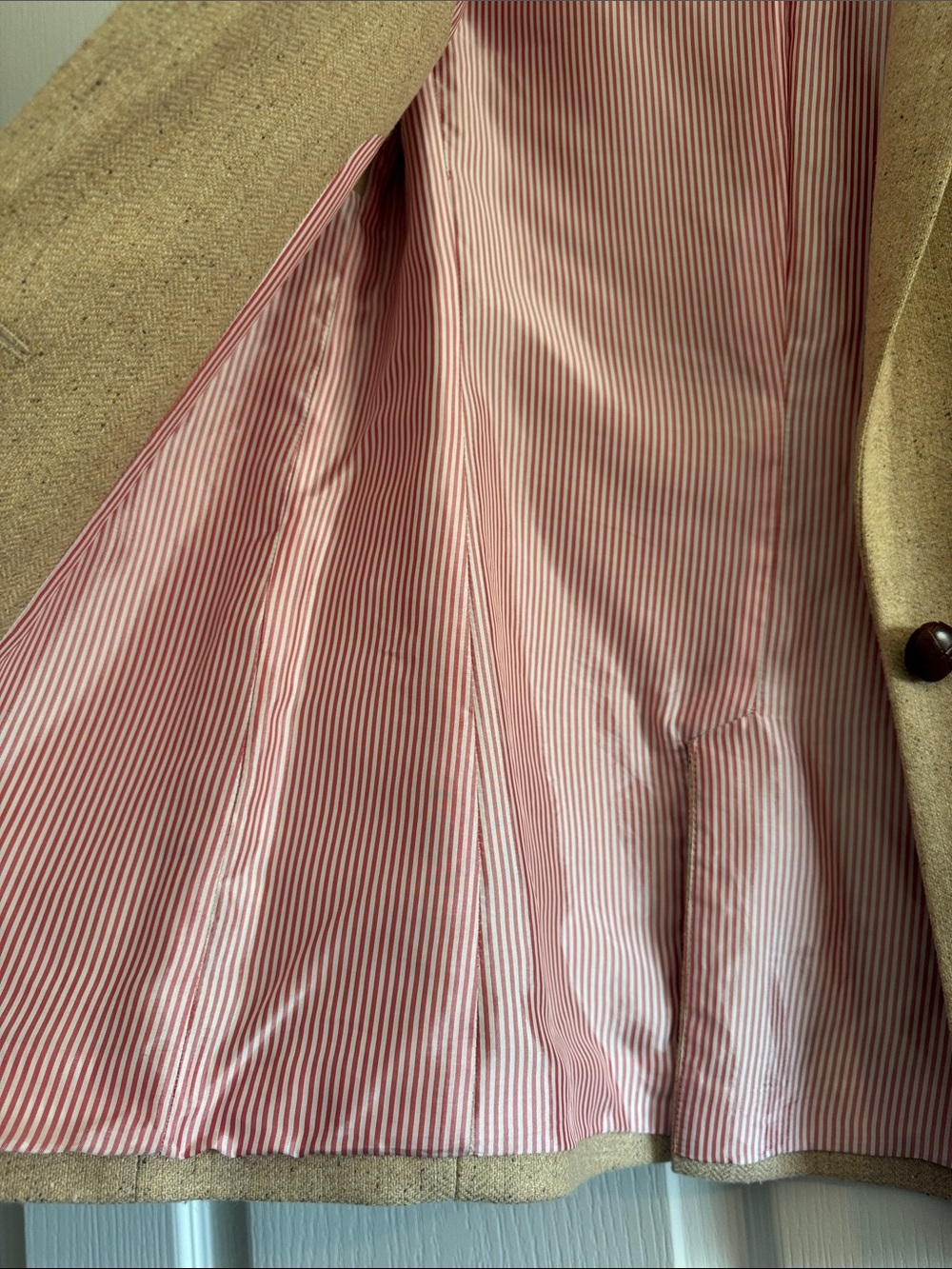 Mister K Paris - Women's Tailored Tan Blazer Jacket - Picture 6 of 8
